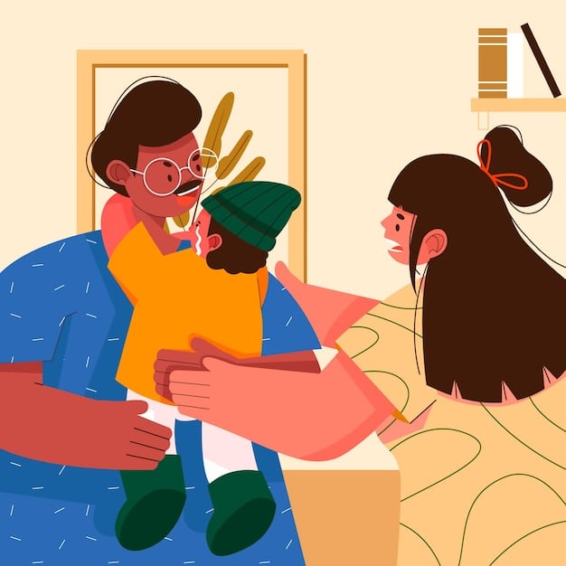A parent dropping off a child at a childcare center, both smiling. The image symbolizes the importance of childcare assistance in enabling parents to work and achieve self-sufficiency.